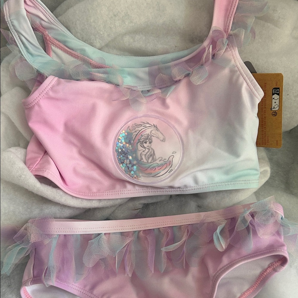 Disney Pastel Pink Elsa Bikini